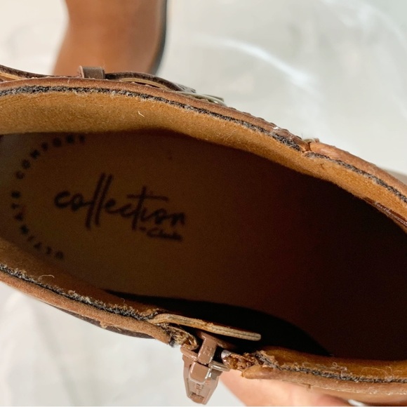 Clarks Collection Women's Brown Addiy Kara Booties! - Picture 5 of 8
